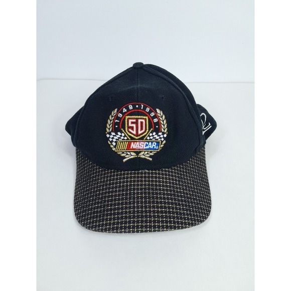 Logo Athletic Other - Vintage 90s 1998  NASCAR Hat Cap Strap Back 50th Anniversary Racing Logo Athleti